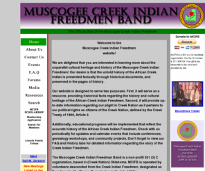 1866creekfreedmen.com: MCFB - Home Page
HOME PAGE FOR MCFB