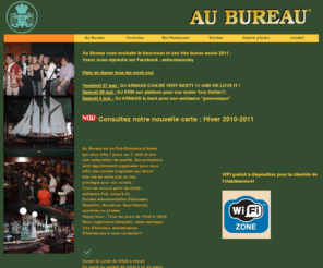 aubureau-noisy.com: Au Bureau
« Au Bureau » est un Pub-Brasserie à thème qui vous offre 7 jours sur 7, midi et soir une restauration de qualité.  Des animations sont régulièrement organisées pour vous offrir des soirées originales qui feront très vite de notre pub un lieu privilégié pour vos sorties.