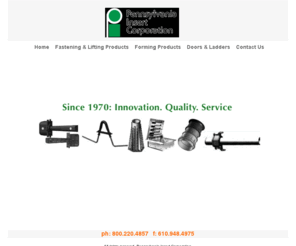 concreteinserts.com: PA Insert Corp: serving precasters since 1970. inserts, pulling irons, terminators, sumps, forming products, doors, ladders
Serving precasters since 1970 with innovative products that save time and money.