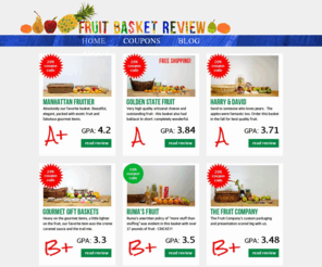 foodgiftreview.com: Fruit Basket Reviews, Fruit Baskets Comparison Chart, 20% Coupon Code
Fruit Baskets - Fruit Basket Review directs you to the best fruit baskets online and provides fruit basket discount, promotional, and coupon codes.