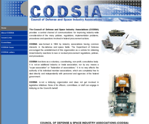 codsia.org: Council of Defense And Space Industries (CODSIA)
