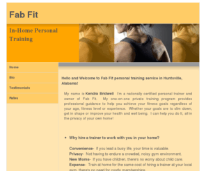 fabfithuntsville.com: Fabfithuntsville
In-Home Personal Trainer Huntsville Alabama