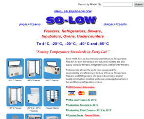 freezerrack.com: Ultra Low Freezers,So-low Freezers to -85C, Freezers Ultra Low, Low Temperature Freezers, Laboratory and Pharmacy Refrigerators and Freezers
Manufacturers of ultra low freezers, freezers ultra low, low temperature freezers, laboratory and pharmacy freezers and refrigerators, incubators, chest freezers, upright freezers, deep freezers and small freezers as well as industrial freezers, undercounter freezers, ultra low temperature laboratory refrigerators, small ovens and sub zero cabinets.