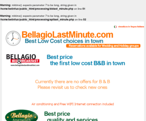 bellagiolastminute.com: Bellagio Last Minute: Low Cost and Last Minute offers for apartmnets, rooms, residence, bed and breakfast - touristic informations and italian brunch
Bellagio Last Minute: Daily updated last minute and low cost offers for Bellagio, Lake Como holidays