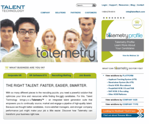 talenttech.com: Talent Technology - Talemetry Talent Generation Suite, HireDesk Applicant Tracking System
