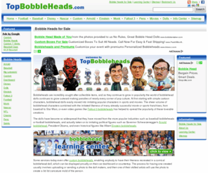 topbobbleheads.com: Bobble Heads for Sale
Bobble heads are fantastic collectors items. Learn about the different types such as custom bobbleheads, baseball bobbleheads and more!