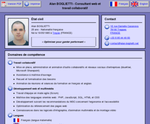 alan-boglietti.net: Alan BOGLIETTI - Consultant web et travail collaboratif
Curriculum Vitae