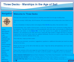 threedecks.org: Three Decks - Warships in the Age of Sail
History of Naval Warfare from 1500 to 1860