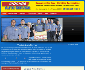 virginiaautoservice.com: Phoenix Auto Repair - Virginia Auto Service
Virginia Auto Service - Phoenix AZ