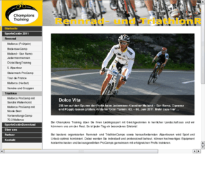 champions-training.de: Champions Training - um Radlängen besser
Champions Training - Das Rennrad Training für jedes Leistungsniveau