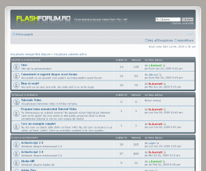 flashforum.ro: FlashForum.ro • Prima pagină
Flash Forum Romania - Forum dedicat produselor Adobe Flash/Flex/AIR