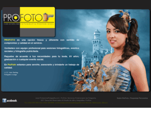 fotografiamorelia.com: ProFoto - Fotografía Profesional en Morelia - Fotógrafo de Bodas - XV años - Retratos - Publicidad
PROFOTO - Servicios Fotográficos Profesionales en Morelia, Michoacán, Guanajuato y todo México. bodas, XV años, fotos de estudio, retratos, fotos grupales. Fotografía Profesional para eventos sociales y publicidad.