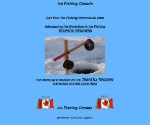 icefishingcanada.ca: Ice Fishing- Ice Fishing Tips- Ice Fishing Tactics
Ice Fishing is our specialty. We offer all kinds of information on ice fishing to help satisfy your needs.