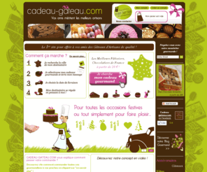 cadeaux-gateaux.com: Offrez un cadeau original, découvrez cadeau-gateau.com
Offrez à vos proches les délicieuses « gourmandises » confectionnées par les meilleurs artisans pâtissiers, chocolatiers, glaciers de France.