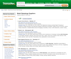 metal-stampings.com: Metal Stampings on ThomasNet.com
Welcome to the premier industrial source for Metal Stampings. The manufacturers and distributors featured in the following listing offer a broad range of metal stampings, including precision, high volume and stainless steel stampings. With our comprehensive directory, users can locate decorative, thin, silver, copper and sheet metal stampings, plus an extensive assortment of similar products and services such as short run stamping.