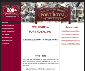 portroyal200.com: Port Royal 200th Anniversary (Bicentennial) Website - Port Royal (PA)
