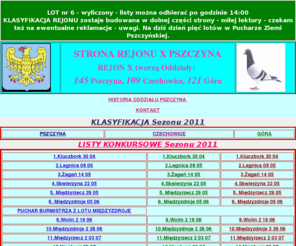 pzhgppszczyna.pl: Strona REJONU X PSZCZYNA 
WYNIKI ODDZIAŁÓW PSZCZYNA (145), CZECHOWICE (109), GÓRA (121)
Strona REJONU X PSZCZYNA