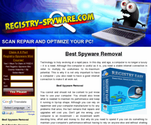 registry-spyware.com: Registry-Spyware.com - Best Spyware Removal
Best Spyware Removal