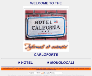 hotelcaliforniacarloforte.com: Welcome to the Hotel California Carloforte - Sito ufficiale
Hotel California Carloforte - Via Cavallera 15 - 09014 Carloforte - Isola di San Pietro - Carbonia Iglesias - Sardegna - Italia