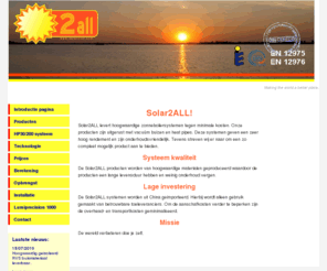 solar2all.com: Solar 2 All: hoogwaardige zonneboiler systemen voor een lage prijs
Solar2All