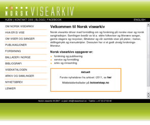 visearkivet.no: Norsk visearkiv
