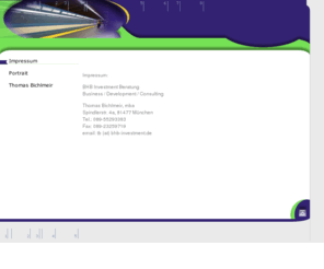 bhb-investment.de: Impressum
Business Development, Beratung, Medien, Internet, Telekommunikation