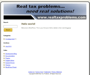 realtaxproblems.com: Tax Problems | IRS Problems | IRS Tax Problems
Real solutions to real IRS tax problems.