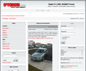 93forum.com: Saab 9-3, 900, NG900 Forum - Portal
93Forum.com is an Online community for Saab 9-3, NG900, 900, GM900 owners. The forum provide technical help with engines, transmissions, wheels, turbos and cosmetics