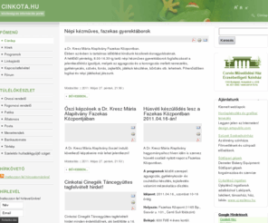 cinkota.hu: Köszöntjük weblapunkon
cinkota.hu