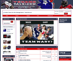 texanstalk.com: Houston Texans Fan Site & Message Boards - TexansTalk.com
Houston Texans Fan Site & Message Boards