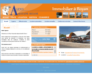 agence-aquitaine-oceane.com: agence immobiliere royan - agence aquitaine oceane royan
Agence immobilière à Royan en Charente Maritime. Agence Aquitaine Océane.