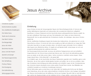 jesusarchive.com: Jesus Christus - Sein Leben
Jesus Christus - Die Einleitung ber sein Leben