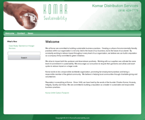 komarsustainability.com: Komar Sustainability | Komar NY
Komar is committed to building sustainable business practices. Creating a culture of environmentally friendly practices within our organization is not only vital to the future of our business, but to the future of our planet.