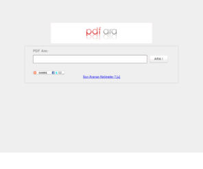 pdfara.com: PDF ARA
PDF Ara, Türkiyenin en popüler PDF arama motoru