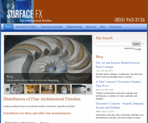 surfacefxinc.com: Home - Surface FX inc.
Unique products from around the world to enhance, beautify & protect