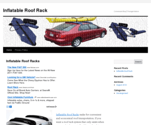 inflatableroofrack.com: Inflatable Roof Rack
Convenient Roof Transportation