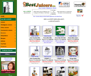 bestjuicers.com: Juicers, Blenders, Dehydrators and More at the Best Prices
The best prices on the best juicers, blenders, dehydrators, water purifiers, water distillers and more