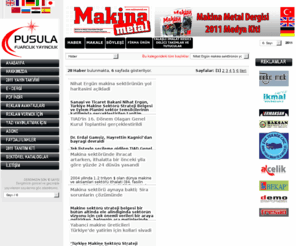 makinametal.com: MAKİNA METAL DERGİSİ[SAYI 5]
Makina Metal Dergisi, Metal, Metal Makina,Makina Metal,Dergi, Yayıncılık,