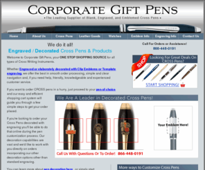 corporategiftpens.net: Authorized Cross Pen Retailer. All Styles and Colors. Engraved Cross Pens, Personalized Cross Pens & Logo Cross Pens. Bulk Discount Pricing Available.
The top Cross pen supplier online. Engraved Cross pens, logo pens and Cross gift pens on sale now.