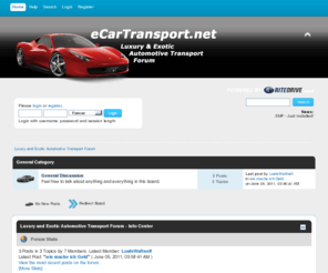 ecartransport.net: Shipping
We can arrange shipping for your vehicle to any part of the world within a matter of hours