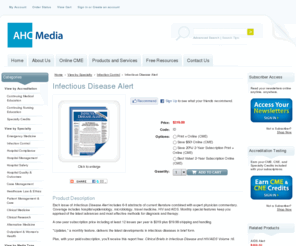 infectiousdiseasealert.com: Infectious Disease Alert
Each issue of Infectious Disease Alert includes 6-8 abstracts of current literature combined with expert physician commentary.