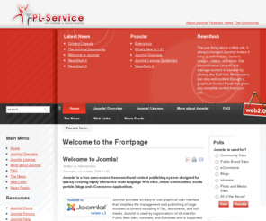 pl-service.eu: Welcome to the Frontpage
Joomla! - De dynamische portaalmotor en artikelbeheersysteem
