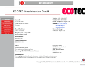 ecotec-weyhe.com: Impressum
