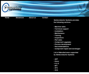 semiconductorsystems.com: Semiconductor Systems
Semiconductor systems is a company based in Elgin, Illinois. We provide technical support on dicing saws and other machines in the semiconductor industry.