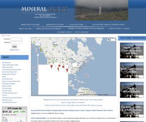 mineralnation.com: www.mineralfocus.com - Put your Mineral Ownership to Work
Let oil, gas, geologists and other industries know that you have lands and minerals for lease and exploration.