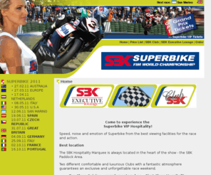 sbkvip.com: Official Superbike Tickets VIP Agency- Grand Prix Tickets
Selling of SUPERBIKE VIP Tickets for all races of the FIM Superbike Series