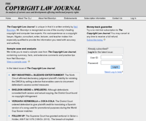 thecopyrightlawjournal.com: The Copyright Law Journal
Neil Boorstyn's Copyright Law Journal Online