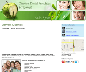 glenviewdentists.com: Dentists Glenview, IL - Glenview Dental Associates 847-929-9235
Glenview Dental Associates provides cosmetic dentistry, teeth whitening and invisible fillings to the Glenview, IL area. Call 847-929-9235.