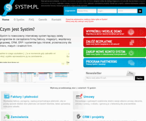 systim.pl: Systim - Bezpłatny program online do Faktur, Handel, Zamówienia, internetowy program do faktur, Płatności, Magazyn, program internetowy faktury, Projekty, program do fakturowania online, CRM, Kalendarz, Umowy, Intranet, Terminarz program do faktur i magazynu gratis, zarządzanie firmą przez internet faktury i gospodarka magazynowa przez internet
