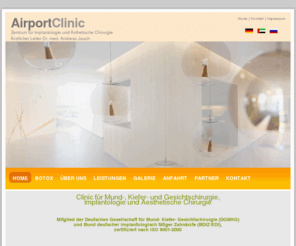 airport-klinik.com: Airport Clinic Freising
Airport Clinic Freising
Zahnklinik in Freising: Implantate, Vollnarkose, stationäre Behandlung, Botox